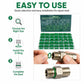 A/C O-ring kit with green rings and shows installing ring onto metal fitting