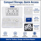 O-shaped seal ring kit, 250 white nylon washers, sorted in storage case