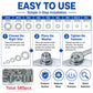 Round metal flat washers set with organized storage case