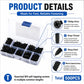 Product details view of black M3 self-tapping screws in organizer case