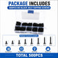 Package contents view: black M3 self-tapping screws in clear organizer case