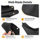 Black wheel splash flaps with smooth rounded edges and thickened mounting areas