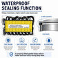 Clear case holding black O-rings for watch case back sealing, assorted sizes