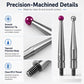 Machined ball tip probes with smooth spherical tips and clean M6 threaded bodies
