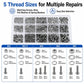 Stainless fastener assortment box with multiple screw and nut sizes and washers
