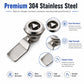 Stainless steel triangular key cabinet lock with smooth metal latch