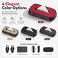 Red suede car tissue box holder with parking number display window and color option panels