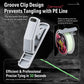 White electric fishing line knotter with groove clip holding the PE line spool