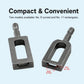 Curved and rectangular dark steel wire twisting tools with hex shanks