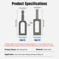 Wire twisting tool silhouettes showing hex shank and loop head sizes