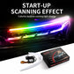 RGB LED DRL start-up scanning effect on a car with controller and cables