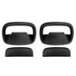 Matte black inside door handle cover pieces, 2 front covers plus 2 caps