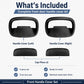 Included front inside handle cover set: left and right covers plus 2 cap pieces