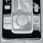 Center console gear panel sticker with EV button and circular control overlay