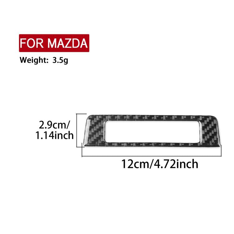 Carbon-fiber headlight switch panel trim sticker with rectangular cutout