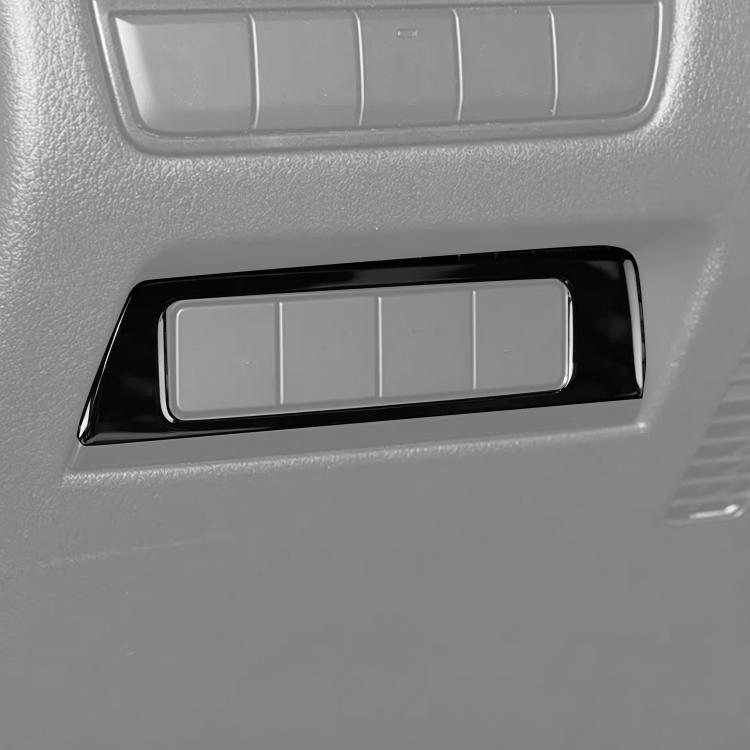 Mazda CX-50 headlight switch panel sticker, black bezel over dashboard switch area