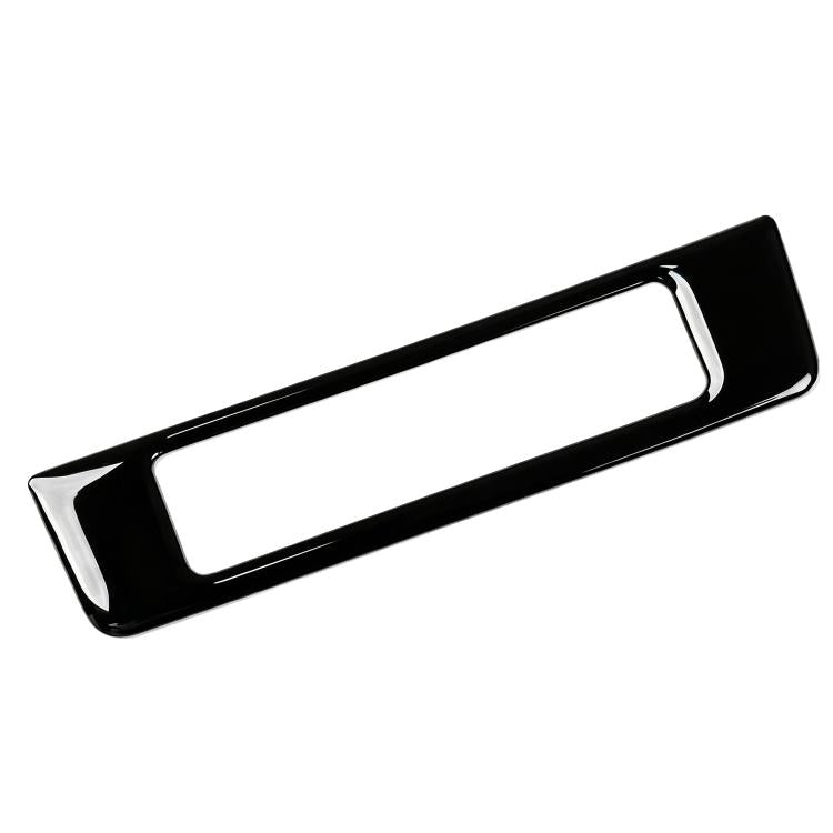 Single headlight switch panel trim sticker, chrome border with black frame