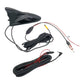 Black shark-fin car antenna with AHD camera and bundled power/video cables