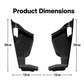 Car front hood gutter protective covers, black mesh anti-blocking pair