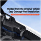 Black molded protective cover designed to fit front trunk area along contours