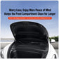 Front trunk protective cover insert in black with fitted edges and textured mat