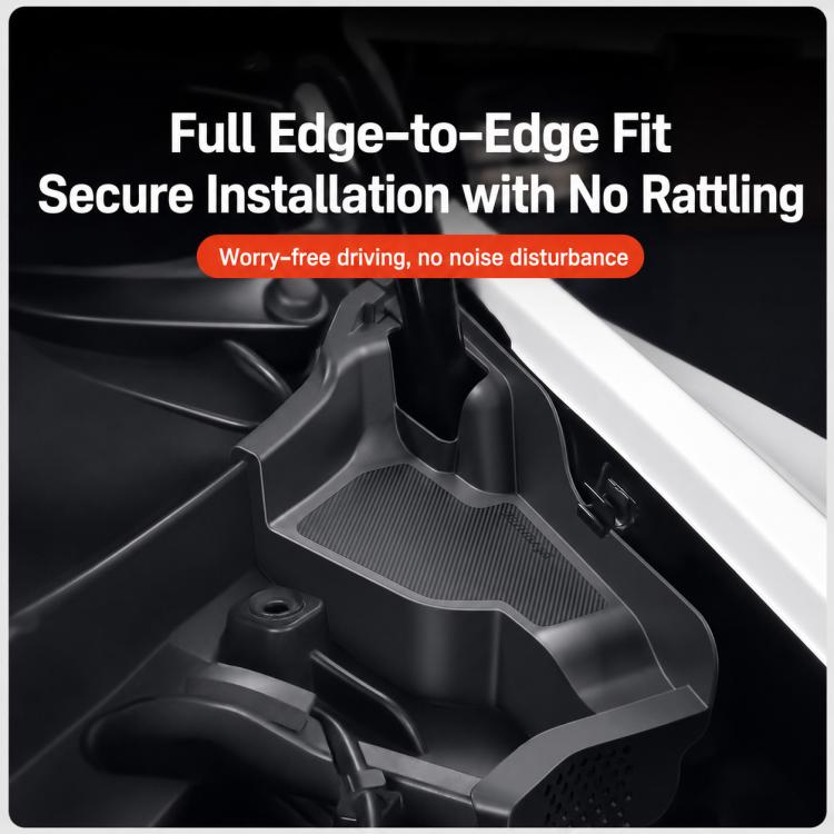 Black full edge-to-edge fit protective guard tray with textured center panel