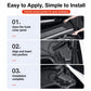 Step-by-step installation of black front trunk cover insert panels