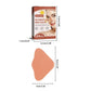 Peach nose patch adhesive piece with size measurements shown