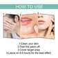 Breathable hydrocolloid acne patch usage steps for cleaning, peeling, covering, and wearing