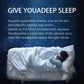 Herbal sleep navel patch for acupoint application, shown with a sleeping person in bed