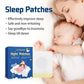 Herbal sleep navel patch adhered over belly button, with matching product box