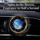 Car air vent planet fragrance ornament with blue Earth globe and starry pattern