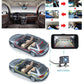 Car dash cam with in-cabin monitor, wiring, and included back camera