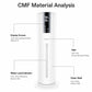 White tower ultrasonic humidifier with transparent water level indicator and display