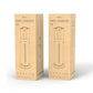 Smart humidifier retail box packaging with tower humidifier illustration