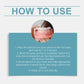 How-to use card for the denture fitting kit with circular fitting instructions
