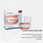Functional denture fitting kit box with denture set and storage pouch