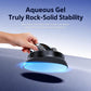 Car dashboard anti-slip phone mount with glowing gel base and clamp cradle