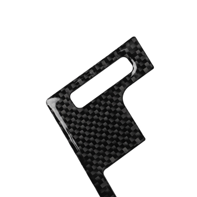Black carbon fiber center vent trim sticker with large center cutout