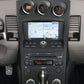 Black carbon fiber vent trim stickers on a car center dashboard console