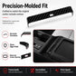 Toyota RAV4 armrest box trim strip with carbon fiber texture and center opening