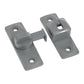 Grey 360-degree rotating door and window security latch lock, two-piece set