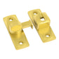 Gold 360-degree rotating door and window security latch lock, two-piece set