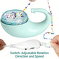 Mint-green electric bead spinner with filled bead bowl and stringing wand