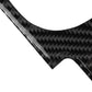 Carbon fiber trim sticker edge with diamond weave pattern and round cutout