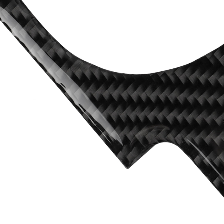 Carbon fiber trim sticker edge with diamond weave pattern and round cutout