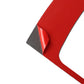 Carbon fiber trim sticker with red backing and protective film