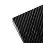 Carbon fiber corner trim sticker, glossy weave texture on curved edge