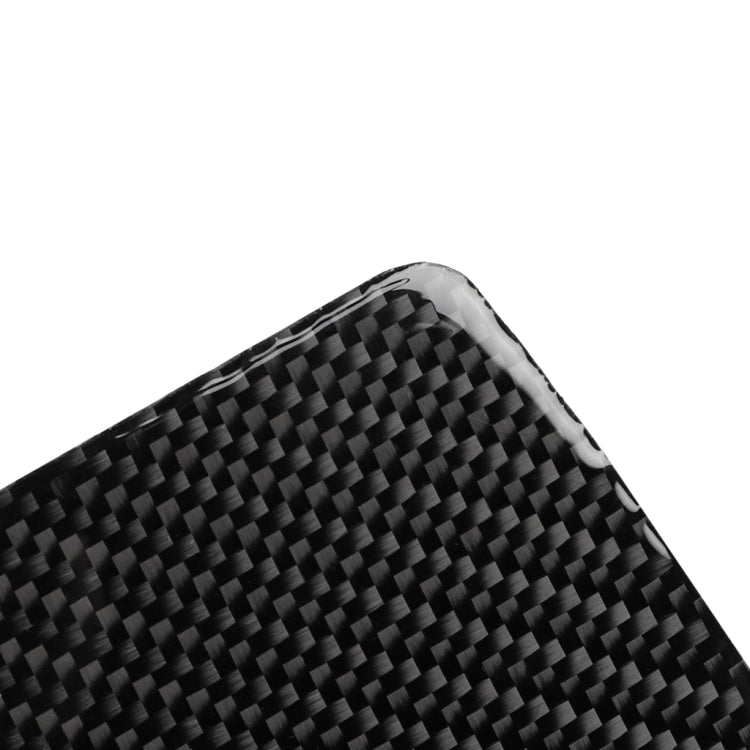 Carbon fiber curved panel sticker with diagonal weave pattern