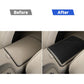 Central console storage box cover before-and-after view, carbon fiber texture added